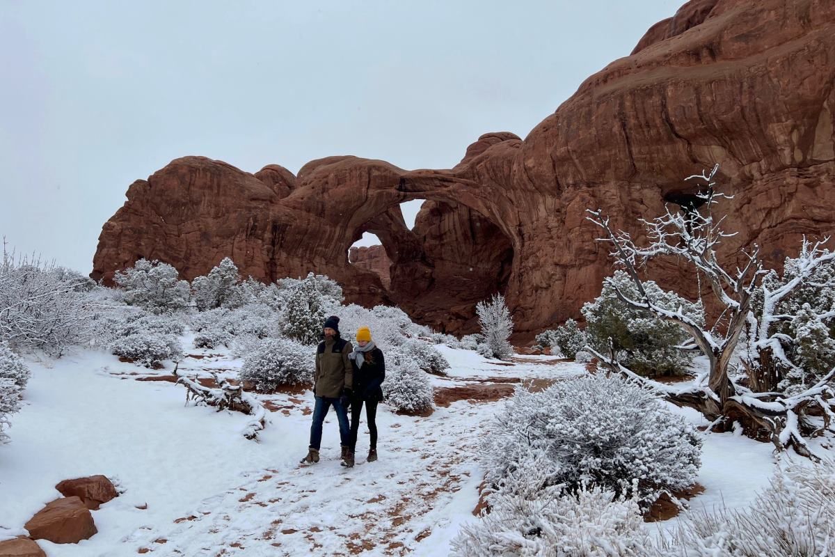 Winter im Arches National Park